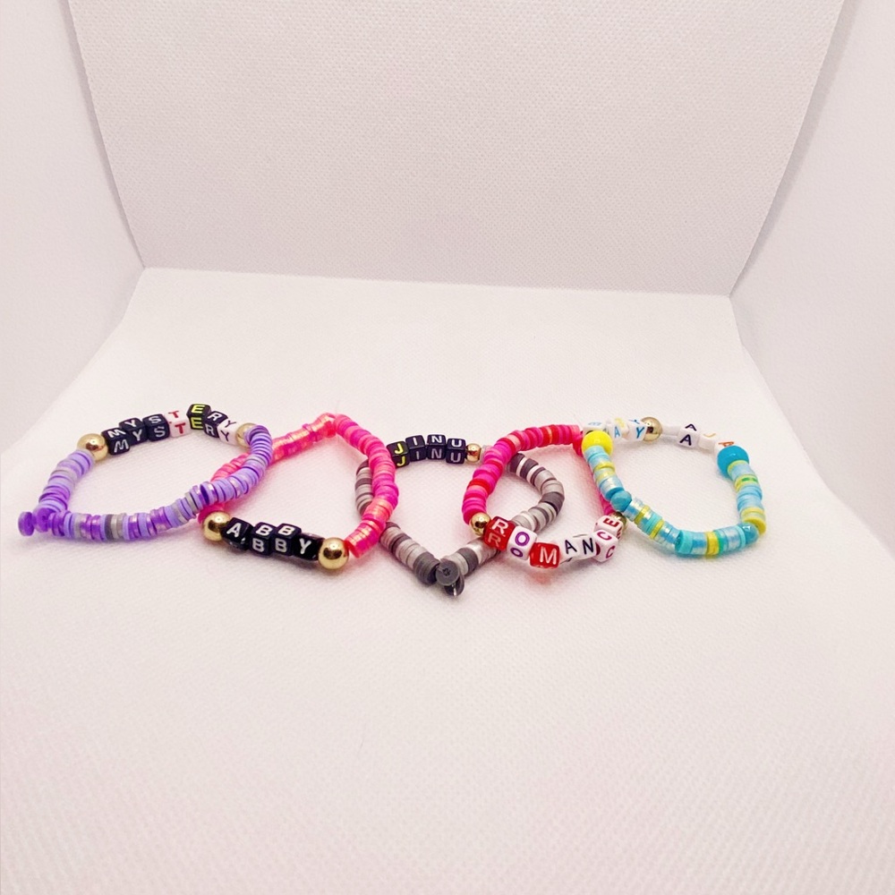 K-Pop Colorful Handmade Clay Bead 5 Bracelet Set
( Saja boy set ) - Picture 7 of 7
